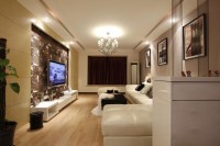 绿城北京诚园94平米 二居室现代简约风格 装修效果图 (6)