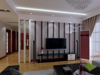 CBD东都华腾国际公寓复式-210平米-现代简约装修效果图 (5)