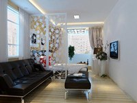 安华里80平米二居室现代简约风格效果图 (5)