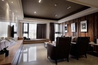 龙湖长楹天街140平米三居室混搭风格装修效果图 (4)