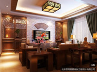 金茂府-220平米-四居室-中式风格装修效果图 (6)