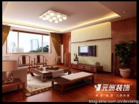 御翠尚府三居室-156平米-现代古典装修效果图 (5)