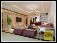 建工双合家园-90平米-二居室-欧美风情装修效果图 (3)