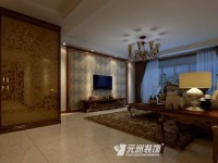 御翠尚府复式楼-252平米-现代简约装修效果图 (5)