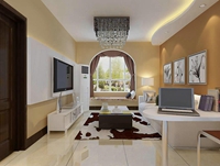 绿城百合南区-98平米-二居室-现代简约风格装修效果图 (5)