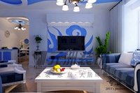 奥林国际公寓四期-二居室-地中海风格装修效果图 (6)