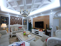 金色家具—149平米—三居室—欧美风格装修效果图 (8)
