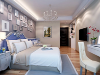 保利香槟国际93平米三居室现代简约风格装修效果图 (6)