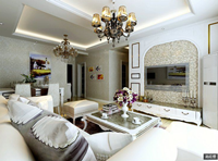 金辉悦府130平米三居室现代简约风格装修效果图 (6)