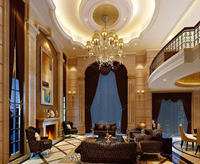 绿地乔治庄园687平米别墅欧美风情风格装修效果图 (6)