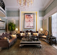 绿地乔治庄园240平米别墅欧美风情装修效果图 (6)