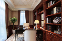 绿地乔治庄园别墅310平米欧美风情风格装修效果图 (8)