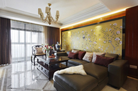 新盛小区-二居室-新中式风格装修效果图 (5)