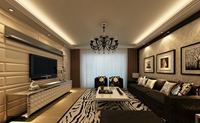 海佳名邸-167平米-四居室-新奢华风格装修效果图 (5)