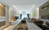 尚唐国际122平米三居室欧式古典风格装修效果图 (5)