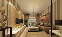 府西银谷66平米二居室现代欧式风格装修效果图 (5)