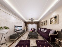 竹林山庄-欧式带有新古典元素的居室装修效果图 (5)