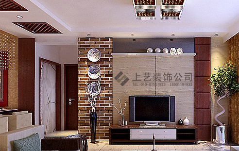 合力公寓-99平米三居室现代简约装修效果图 (8)